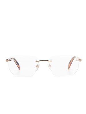 Chopard Eyewear lunettes de vue à logo gravé - Or