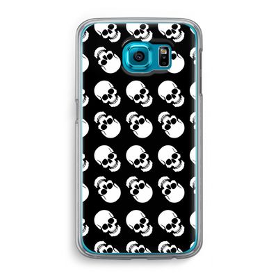 Musketon Skulls: Samsung Galaxy S6 Transparant Hoesje