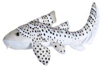 Wild Republic knuffel zebrahaai junior 30 cm pluche grijs/wit - thumbnail