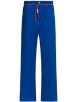 Marni pantalon en serge à coupe droite - Bleu