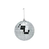 Disco kerstbal - zilver - D11 cm - glas/foam - discobal/discobol - kerstversiering