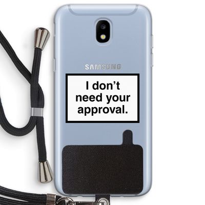 Don't need approval: Samsung Galaxy J5 (2017) Transparant Hoesje met koord