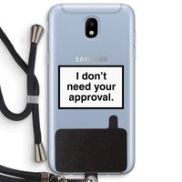 Don't need approval: Samsung Galaxy J5 (2017) Transparant Hoesje met koord