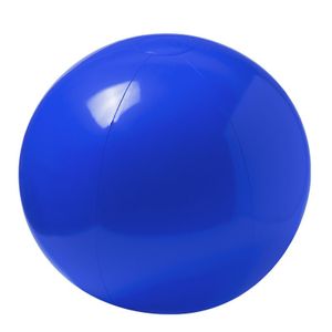 Opblaasbare strandbal extra groot plastic blauw 40 cm   -