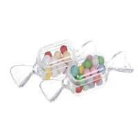 10 STKS/set transparante creatieve snoep vak kleine snoep-vormige mini plastic doos (duidelijk)