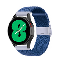 Braided nylon bandje - Blauw - Samsung Galaxy Watch - 42mm - thumbnail