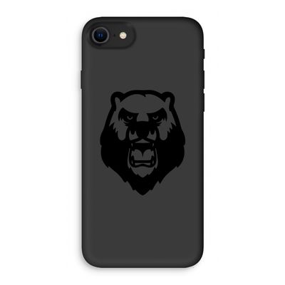 Angry Bear (black): iPhone SE 2020 Biologisch afbreekbaar hoesje