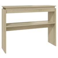 The Living Store Consoletafel - Sonoma Eiken - 102 x 30 x 80 cm - Duurzaam en praktisch