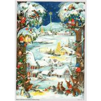 A4 Adventskalender Winters Dorp