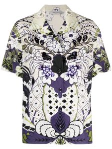 Valentino Garavani chemise brodée de sequins à imprimé Arazzo - Tons neutres