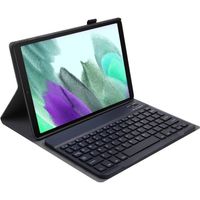 Basey Samsung Galaxy Tab A7 Lite Toetsenbord Hoes Book Case - Samsung Galaxy Tab A7 Lite Keyboard Cover Hoesje - Zwart - thumbnail