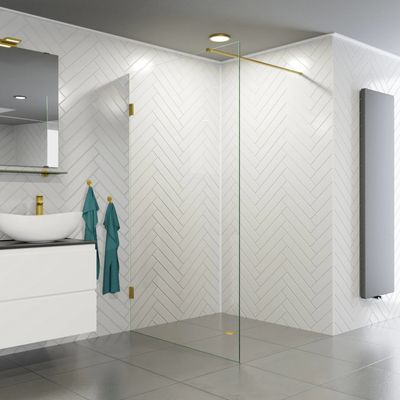 BWS Douchewand Profielloos Modern | Alle Kleuren | Inloopdouche (Alle maten)