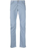 Corneliani pantalon skinny à taille basse - Bleu - thumbnail