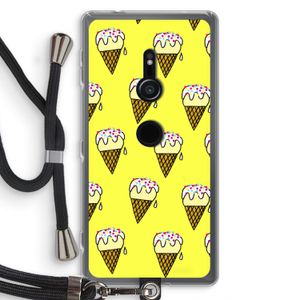 Isjes: Sony Xperia XZ2 Transparant Hoesje met koord