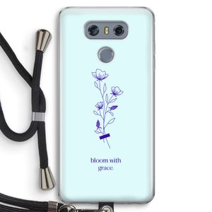 Bloom with grace: LG G6 Transparant Hoesje met koord