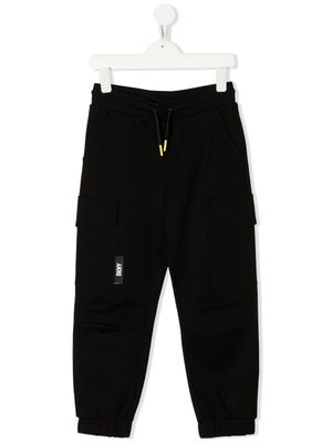 Dkny Kids pantalon de jogging à poches cargo - Noir