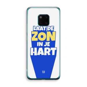 Laat de zon in je hart: Huawei Mate 20 Pro Transparant Hoesje