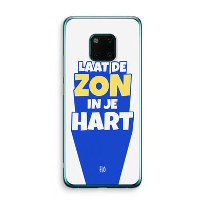Laat de zon in je hart: Huawei Mate 20 Pro Transparant Hoesje