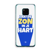 Laat de zon in je hart: Huawei Mate 20 Pro Transparant Hoesje
