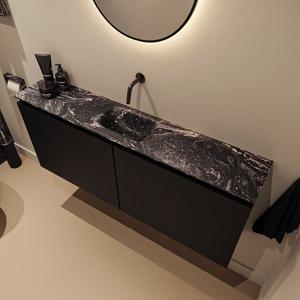 Toiletmeubel Mondiaz Ture Dlux | 120 cm | Meubelkleur Urban | Eden wastafel Lava Midden | Zonder kraangat