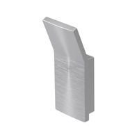 Handdoekhaak Haceka Aline Brushed 8,7x3,6 cm Aluminium Geborsteld Zilver Haceka