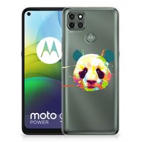 Motorola Moto G9 Power Telefoonhoesje met Naam Panda Color - thumbnail
