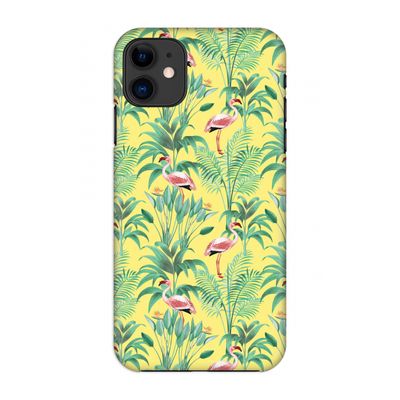 Flamingo party: Volledig geprint iPhone 11 Hoesje
