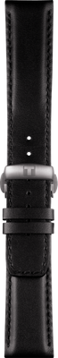 Horlogeband Tissot T600044069 Leder Zwart 22mm