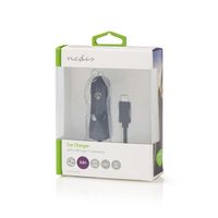 Nedis Autolader | 1x 3.0 A | USB-C Kabel | 1 m | 18 W | 1 stuks - CCHAC300ABK CCHAC300ABK - thumbnail