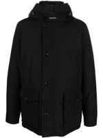 Woolrich veste boutonnée Arctic à capuche - Noir - thumbnail