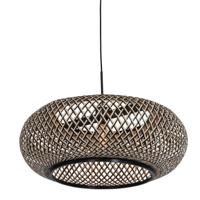 Steinhauer Zwart rotan hanglamp Sparkled Ø 60cm 7506ZW