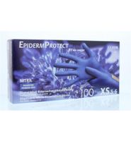 Epidermprotect Epidermprotect Nitriel Onderzoekhandschoen Poedervrij Xs Blauw (100st) - thumbnail
