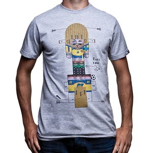 COPA Football - El Pibe Paper Toy T-shirt - Grey Melee