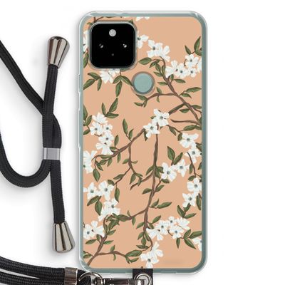 Blossoming spring: Pixel 5 Transparant Hoesje met koord