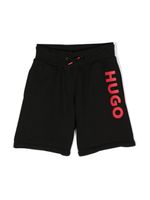 HUGO KIDS short de sport à logo imprimé - Noir - thumbnail