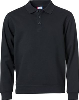 Clique 021032 Basic Polo Sweater - Zwart - 4XL