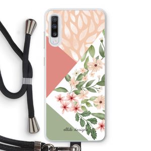 Sweet heaven geometrics: Samsung Galaxy A70 Transparant Hoesje met koord