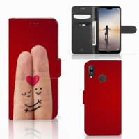 Huawei P20 Lite | Wallet Case | met Pasjes | Liefde - Origineel Romantisch Cadeau