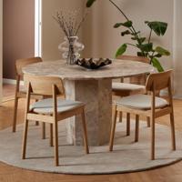 Bendt Ronde Eettafel 'Lasonya' Marmer, 130cm