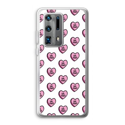 GIRL POWER: Huawei P40 Pro Plus Transparant Hoesje