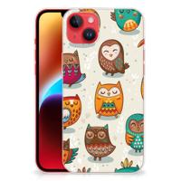 iPhone 14 Plus | TPU Hoesje | Vrolijke Uilen