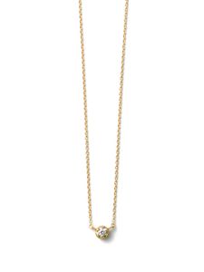 Shihara collier One Stone en or 18ct pavé de diamants