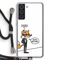 GSM secure: Samsung Galaxy S21 FE Transparant Hoesje met koord