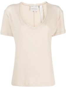 Each X Other V-neck mélange T-shirt - Tons neutres