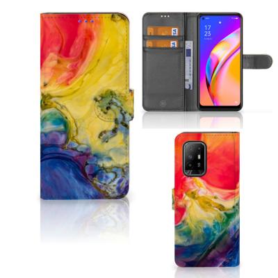 Hoesje OPPO Reno5 Z | A94 5G Watercolor Dark Hoesje OPPO Reno5 Z | A94 5G Watercolor Dark