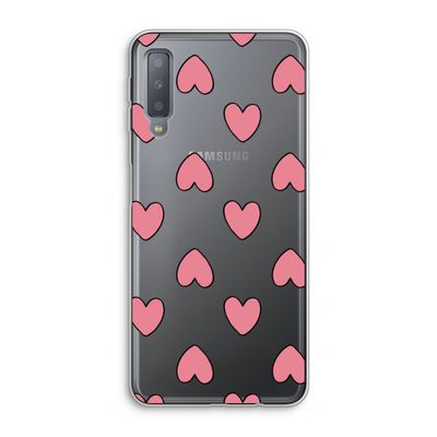 Ondersteboven verliefd: Samsung Galaxy A7 (2018) Transparant Hoesje