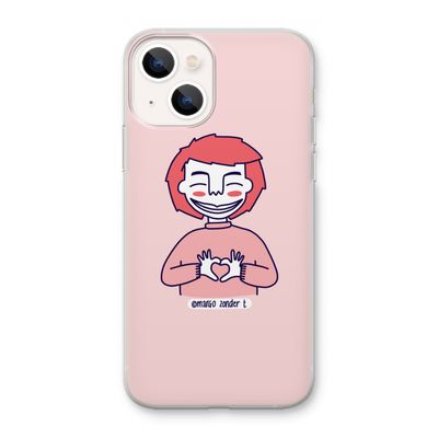 Hartje: iPhone 13 mini Transparant Hoesje