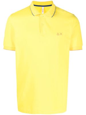 Sun68 polo à logo brodé - Jaune