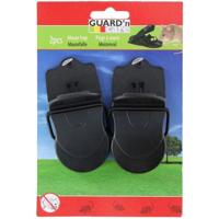 2x Herbruikbare muizenvallen - 10 cm - kunststof - muizenklemmen - voor binnen en buiten
