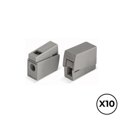 Snelsluiting Wago 8 x 20,4 x 15,5 mm 2,5 mm Verbindingen x 2 (10 Stuks)